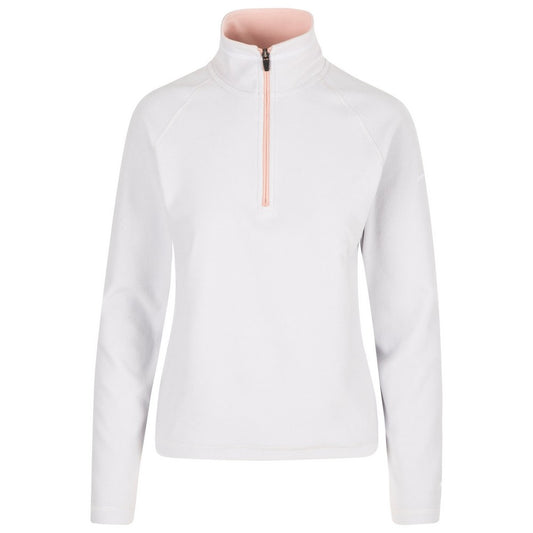 Pale Grey - Front - Trespass Womens-Ladies Skylar Fleece Top