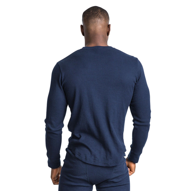 Navy - Close up - Trespass Unisex Mystery Thermal Baselayer Set