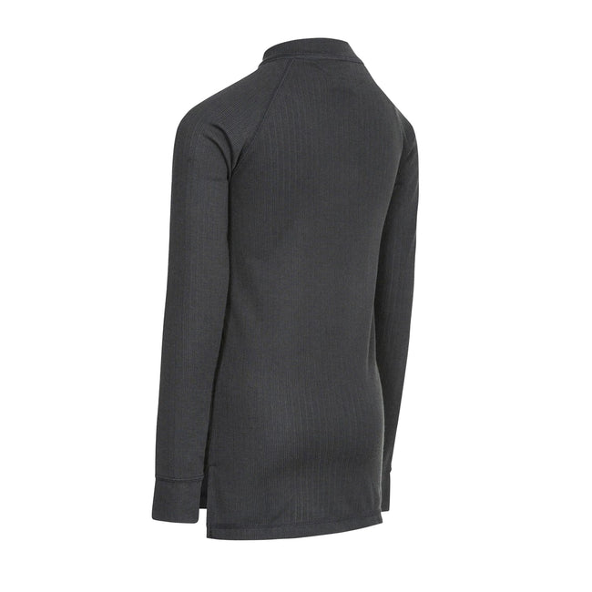 Black - Back - Trespass Childrens-Kids Wise360 1-2 Zip Baselayer Top