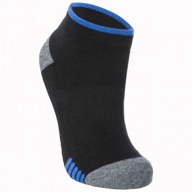 Black-Dark Grey Marl - Front - Trespass Mens Tracked Insect Repellent Socks (2 Pairs)