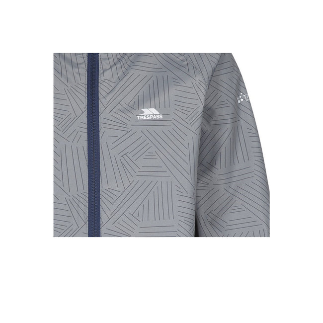 Storm Grey - Side - Trespass Childrens Boys Sweeper Waterproof Jacket