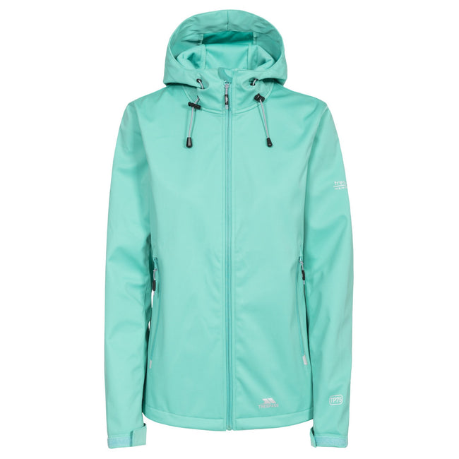 Lagoon - Front - Trespass Womens-Ladies Marsa Waterproof Softshell Jacket