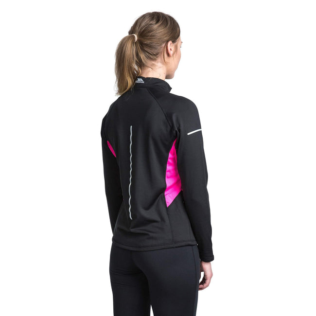 Black - Back - Trespass Womens-Ladies Persin II Long Sleeve Active Top