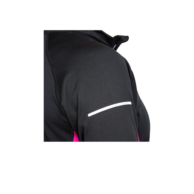Black - Pack Shot - Trespass Womens-Ladies Persin II Long Sleeve Active Top