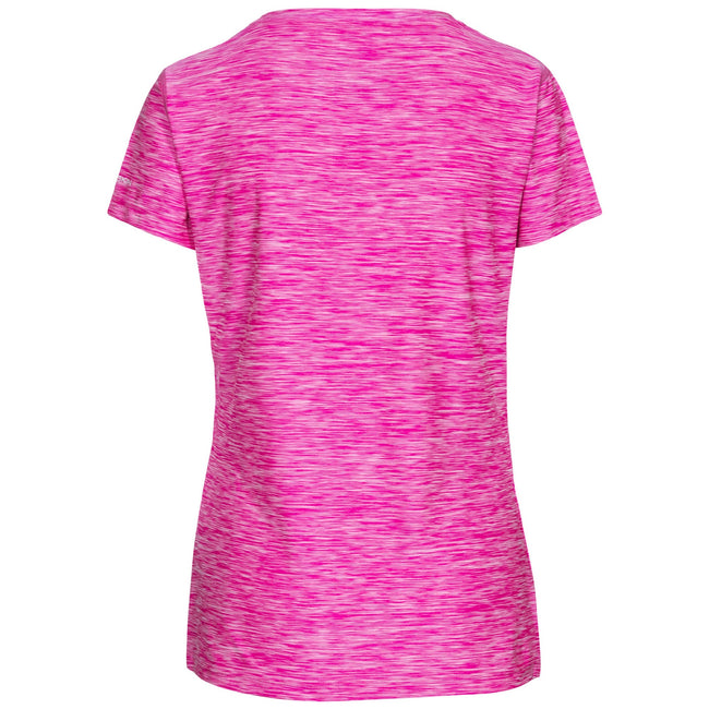 Pink Glow Marl - Back - Trespass Womens-Ladies Daffney Active T-Shirt