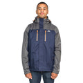 Navy - Side - Trespass Mens Wooster Waterproof Jacket