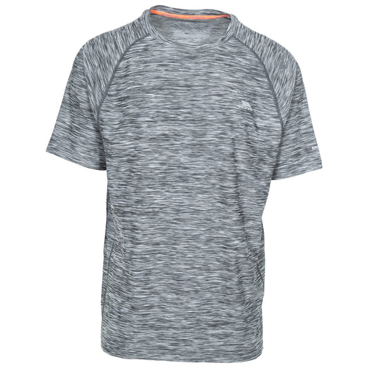 Carbon Marl - Front - Trespass Mens Gaffney Active T-Shirt