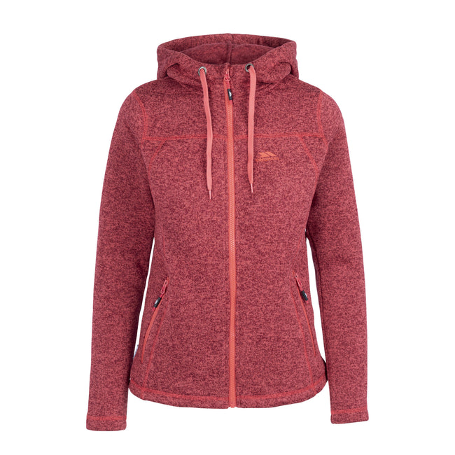 Dark Cherry - Front - Trespass Womens-Ladies Odelia Fleece Jacket