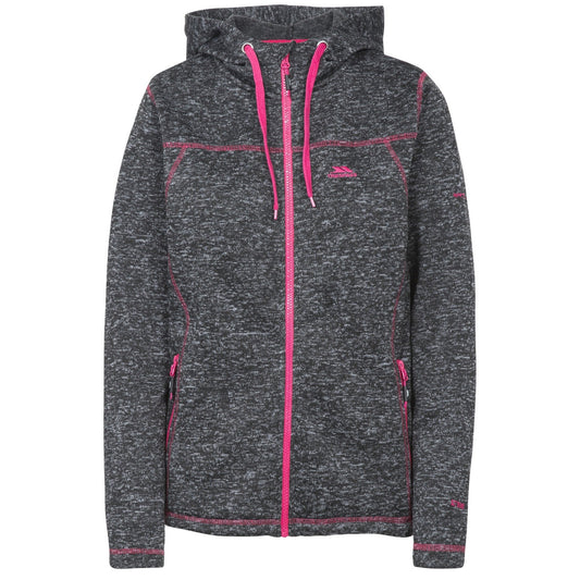Black Marl - Front - Trespass Womens-Ladies Odelia Fleece Jacket