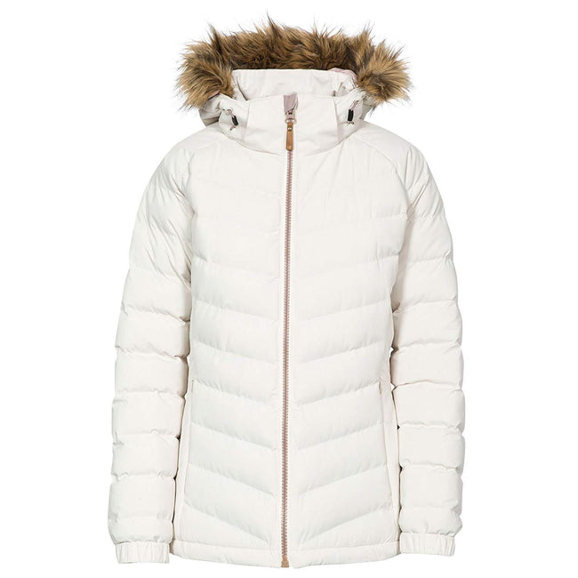 Vanilla - Front - Trespass Womens-Ladies Nadina Waterproof Padded Jacket