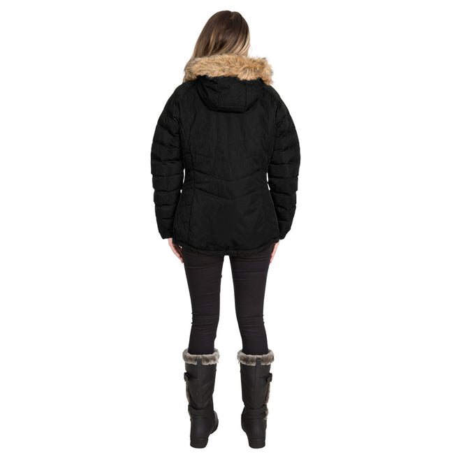 Black-Black - Lifestyle - Trespass Womens-Ladies Nadina Waterproof Padded Jacket