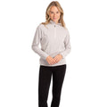 Pale Grey - Close up - Trespass Womens-Ladies Meadows Fleece