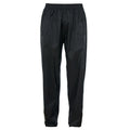 Black - Front - Trespass Adults Unisex Qikpac Overtrousers-Bottoms