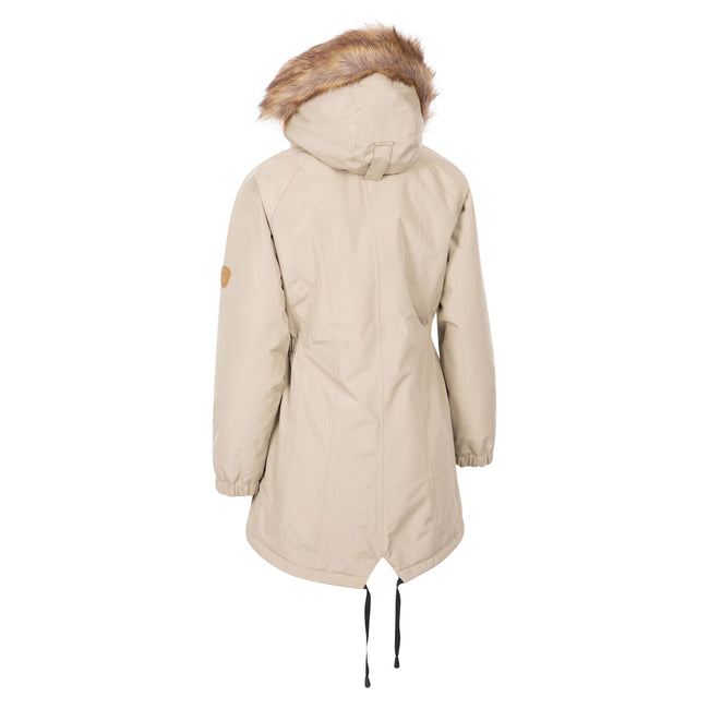 Oatmilk - Back - Trespass Womens-Ladies Celebrity Insulated Longer Length Parka Jacket