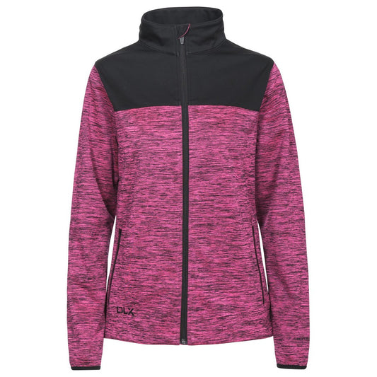 Fuchsia - Front - Trespass Womens-Ladies Laverne DLX Softshell Jacket