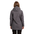 Carbon - Back - Trespass Womens-Ladies Kristen Longer Length Hooded Waterproof Jacket