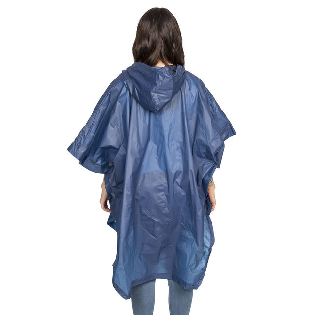 Navy Blue - Lifestyle - Trespass Adults Unisex Canopy Packaway Poncho