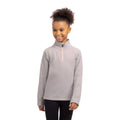 Pale Grey - Side - Trespass Childrens Girls Meadows Fleece