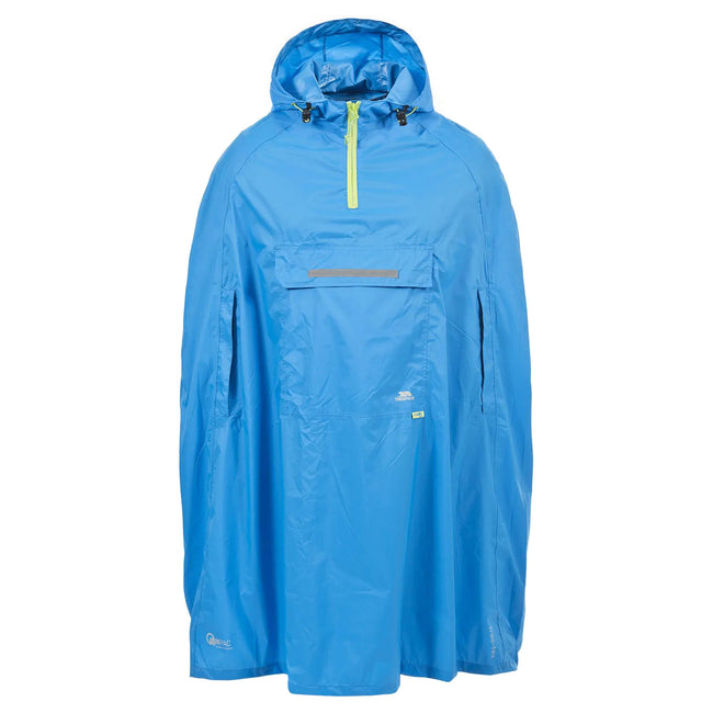 Cobalt - Front - Trespass Qikpac Unisex Hooded Waterproof Packaway Poncho