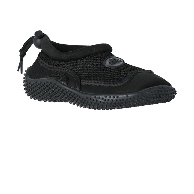 Black - Front - Trespass Adults Unisex Paddle Aqua Swimming Shoe