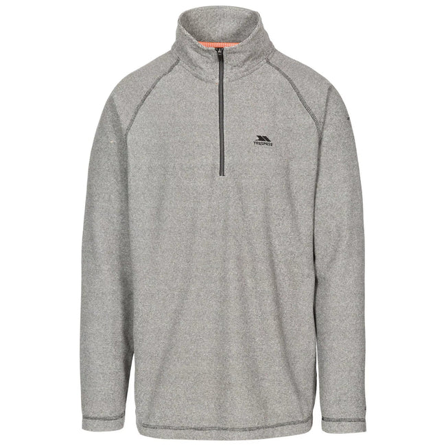 Black - Front - Trespass Mens Keynote Anti Pilling 1-4 Zip Fleece Top
