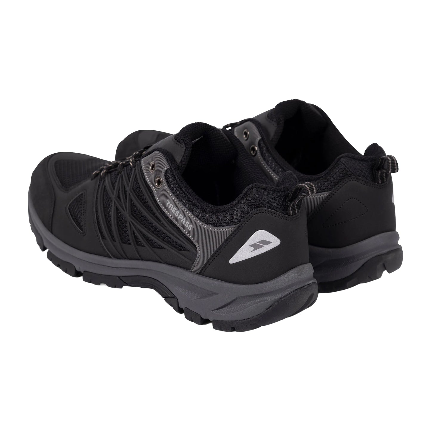 Black-Black - Close up - Trespass Mens Fisk Trainers