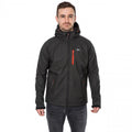 Black - Back - Trespass Mens Desmond TP75 Softshell Jacket