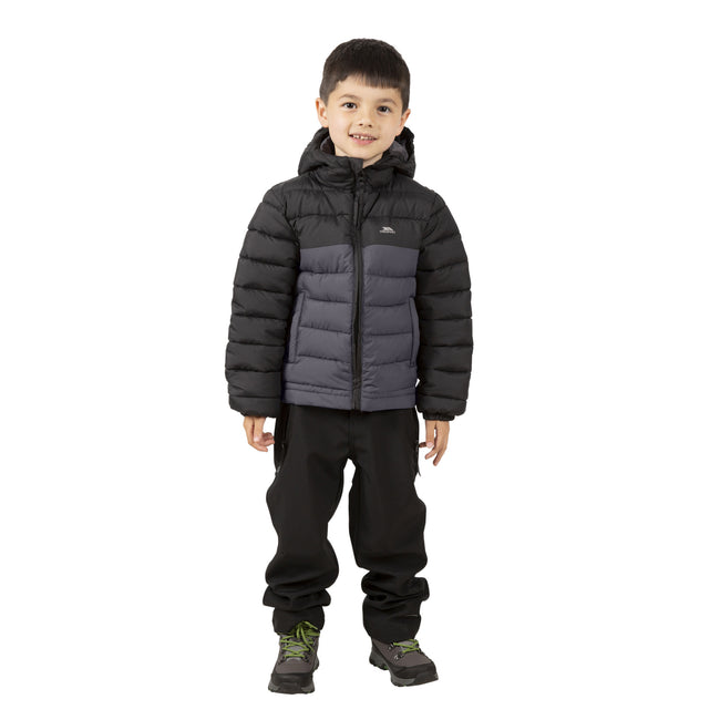 Black - Lifestyle - Trespass Childrens-Kids Oskar Padded Jacket