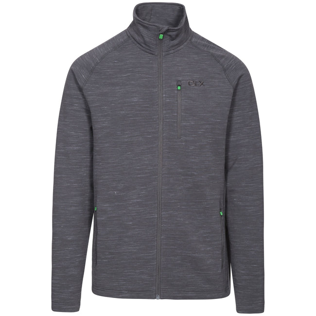 Grey Marl - Front - Trespass Mens Brolin DLX Fleece Jacket