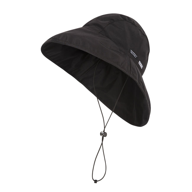 Black - Side - Trespass Adults Unisex Ando DLX Waterproof Rain Hat