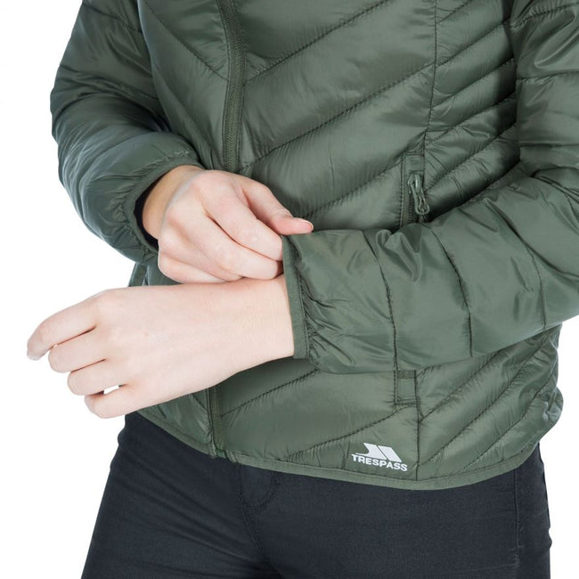 Moss - Close up - Trespass Womens-Ladies Simara Jacket