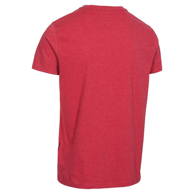 Red Marl - Back - Trespass Mens Motorway T-shirt