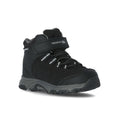Black - Front - Trespass Childrens-Kids Harrelson Mid Cut Hiking Boots