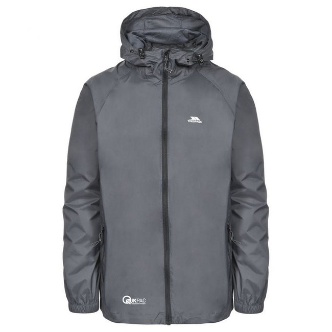 Flint - Front - Trespass Unisex Adult Qikpac Waterproof Jacket