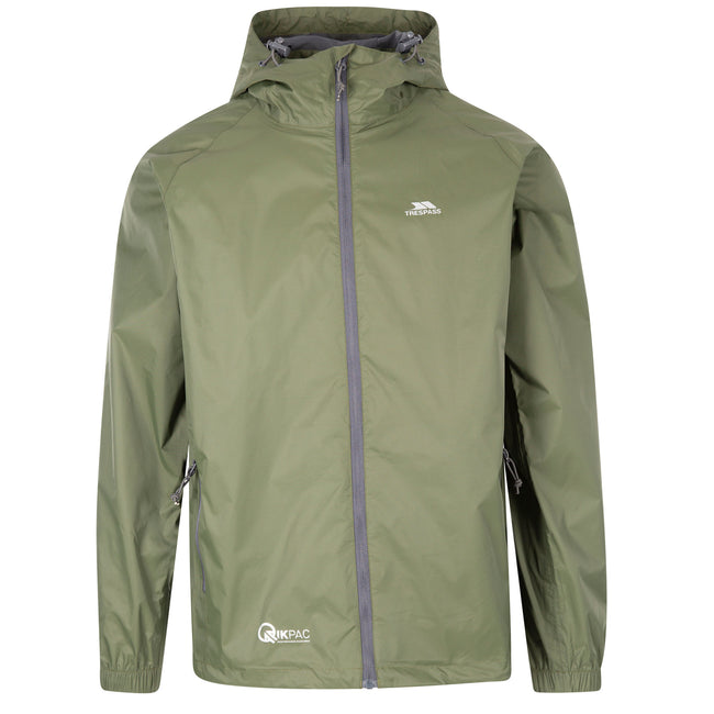 Moss - Front - Trespass Unisex Adult Qikpac Waterproof Jacket