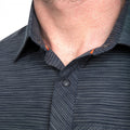 Carbon Marl - Close up - Trespass Mens Matadi Short Sleeve Shirt