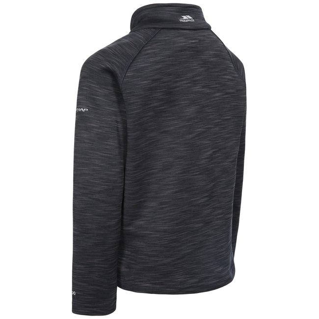 Black Marl - Back - Trespass Childrens Boys Edvin Fleece Top