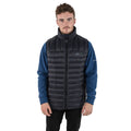 Black - Side - Trespass Mens Hoppers Down Gilet