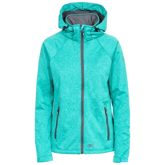 Ocean Green Marl - Front - Trespass Womens-Ladies Angela Softshell Jacket
