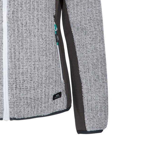 Grey Marl - Side - Trespass Womens-Ladies Liggins Fleece Jacket