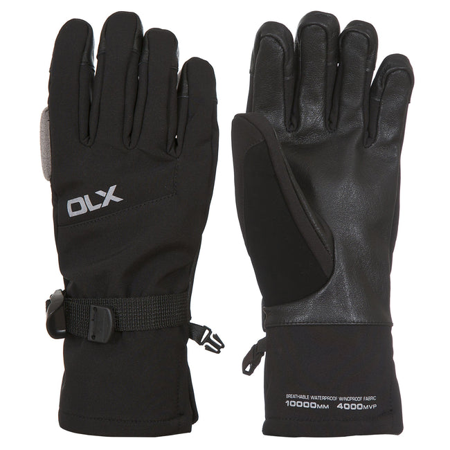 Black - Side - Trespass Womens-Ladies Misaki II Softshell Gloves