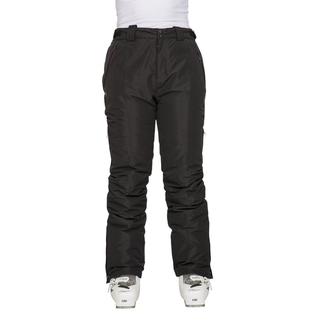 Black - Front - Trespass Womens-Ladies Tullow Ski Trousers