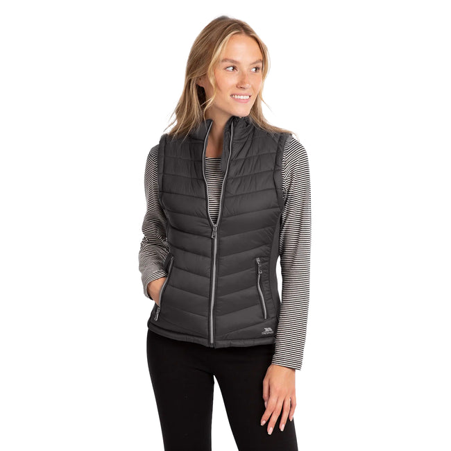 Black - Side - Trespass Womens-Ladies Elanora Padded Gilet