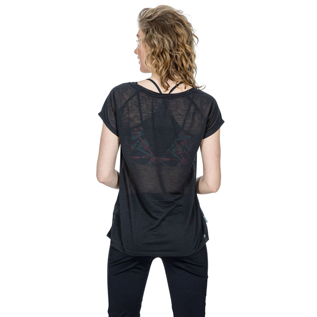 Black - Pack Shot - Trespass Womens-Ladies Newby Active T-Shirt