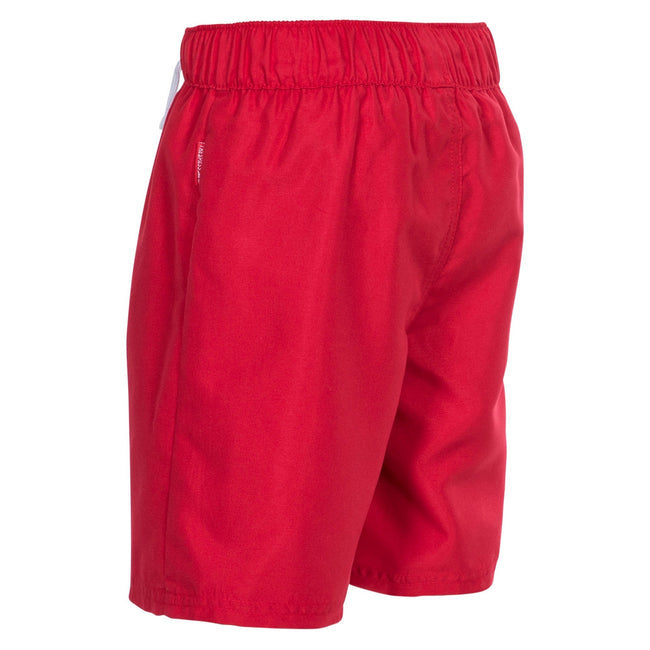 Red - Back - Trespass Childrens Boys Riccardo Swimming Shorts
