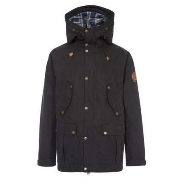 Black - Front - Trespass Mens Destroyer Waterproof Jacket