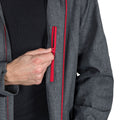 Dark Grey - Close up - Trespass Mens Moonshine Waterproof Jacket