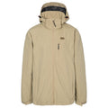Tan - Front - Trespass Mens Weir Waterproof Jacket