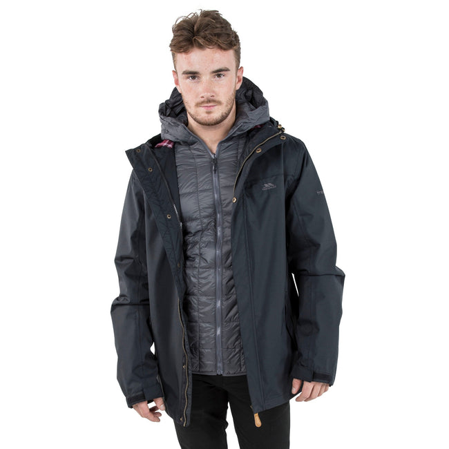 Black - Lifestyle - Trespass Mens Enthusiasts Waterproof Jacket