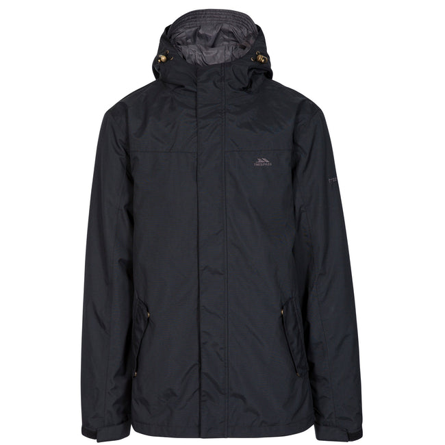 Black - Front - Trespass Mens Enthusiasts Waterproof Jacket